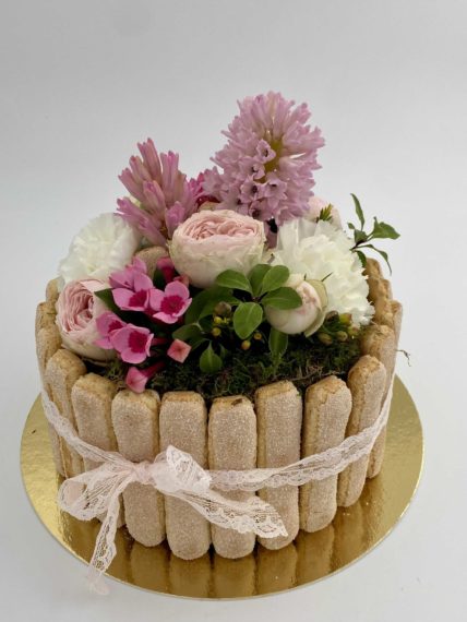 gâteau de fleurs