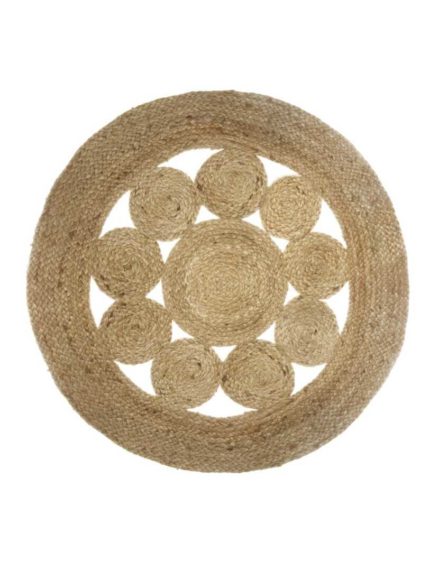 tapis rond en jute